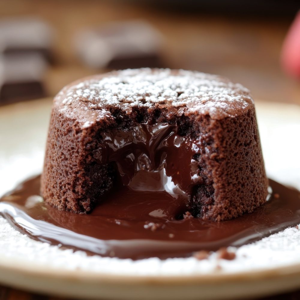 Immortalize the indulgence of a molten chocolate lava cake, its rich center oozing out upon first bite --ar 3:2 --v 6.1 Job ID: 26ccfc13-9a2a-460d-825a-6dafee808bc0
